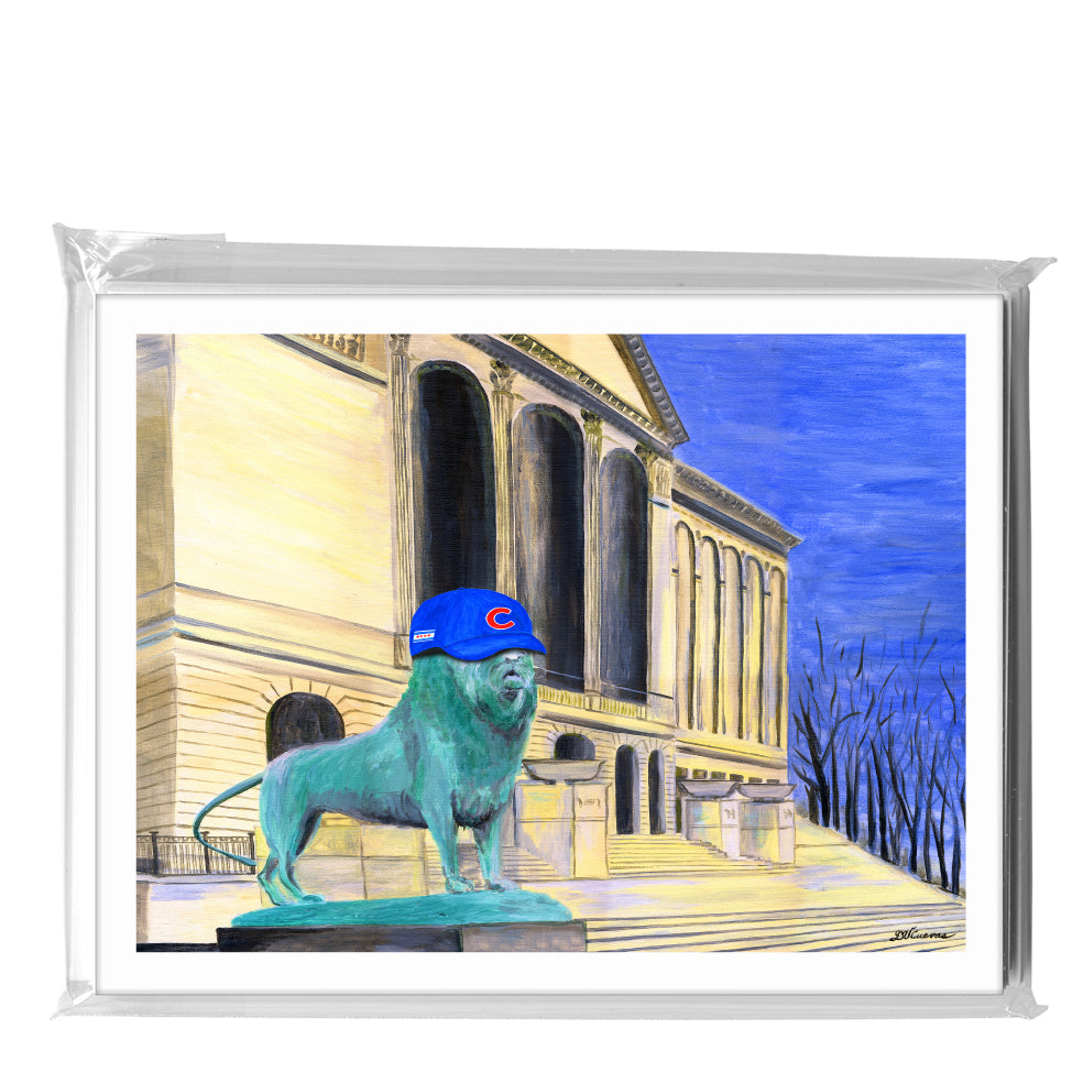 Art Institute Patina, Chicago, Greeting Card (7241B), A2 Card 8-Pack, www.printedcanvas.com