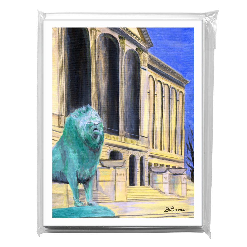 Art Institute Patina, Chicago, Greeting Card (7241D), A2 Card 8-Pack, www.printedcanvas.com
