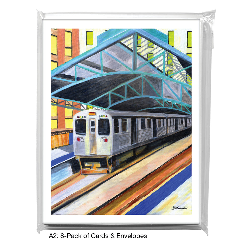 State & Van Buren, Chicago, Greeting Card (7244), A2 8-Pack, printedcanvas.com