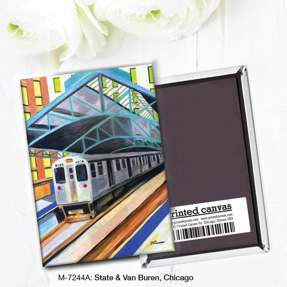 State & Van Buren, Chicago, Magnet (M-7244A)