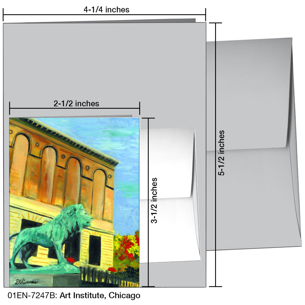 Art Institute, Chicago, Greeting Card (7247B), Enclosure, printedcanvas.com