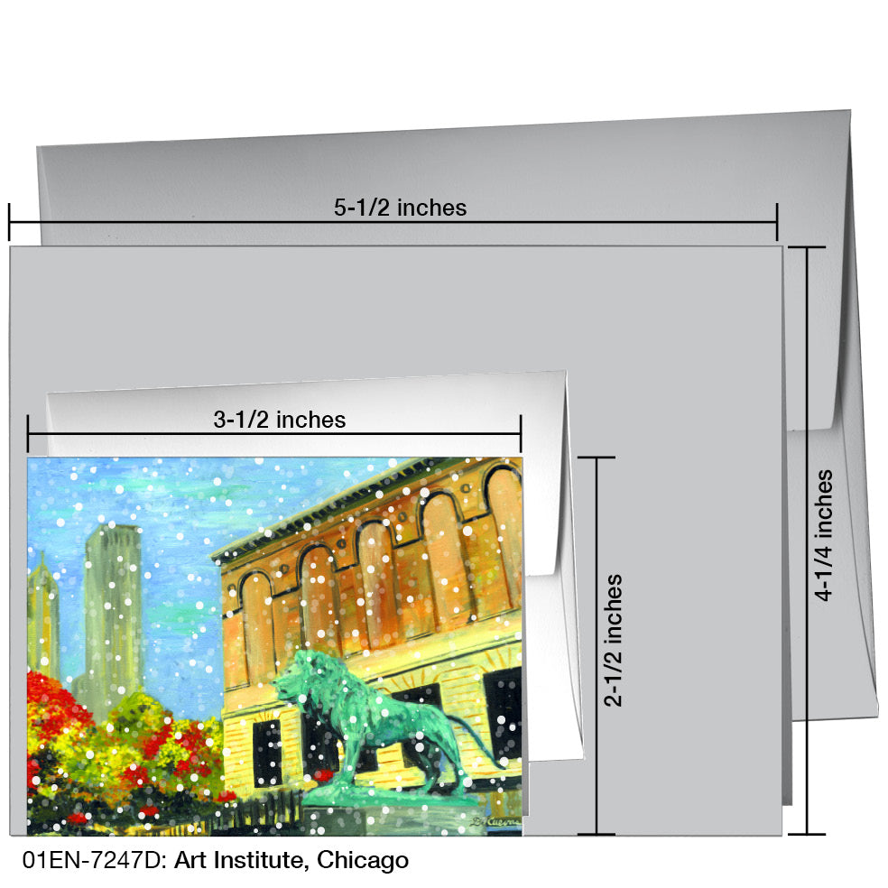 Art Institute, Chicago, Greeting Card (7247D), Enclosure, printedcanvas.com