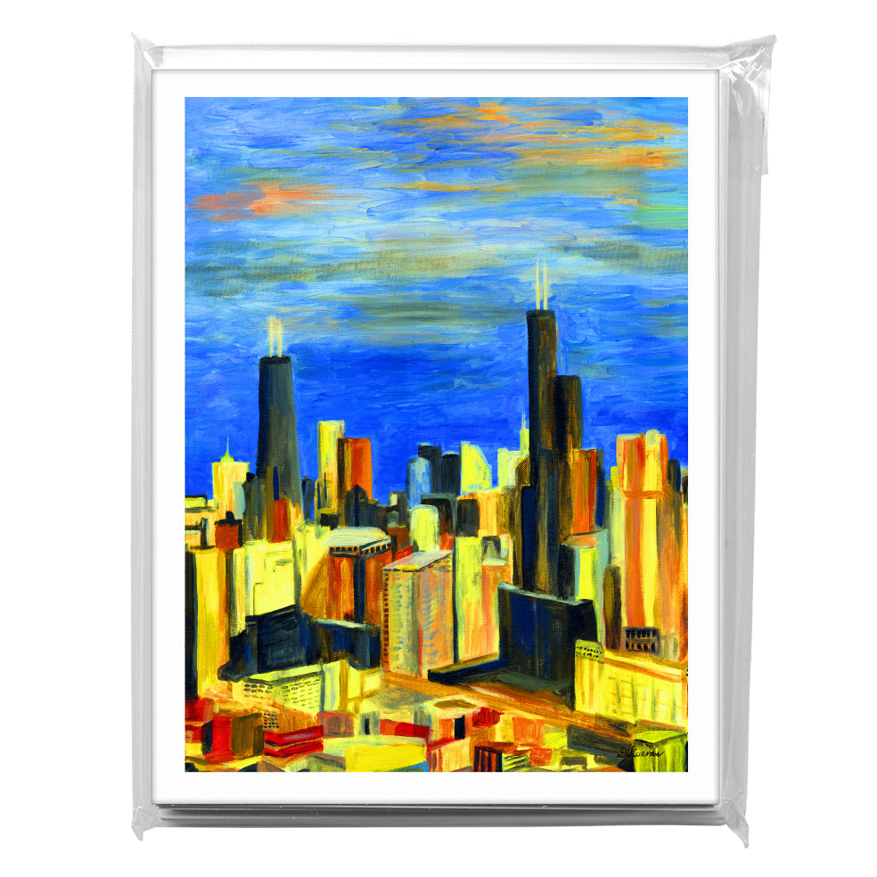 Chicago, Greeting Card (7254B), A2 8-Pack, printedcanvas.com