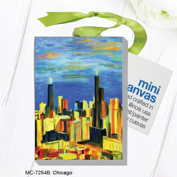 Chicago , Mini Canvas (MC-7254B), Front, printedcanvas.com