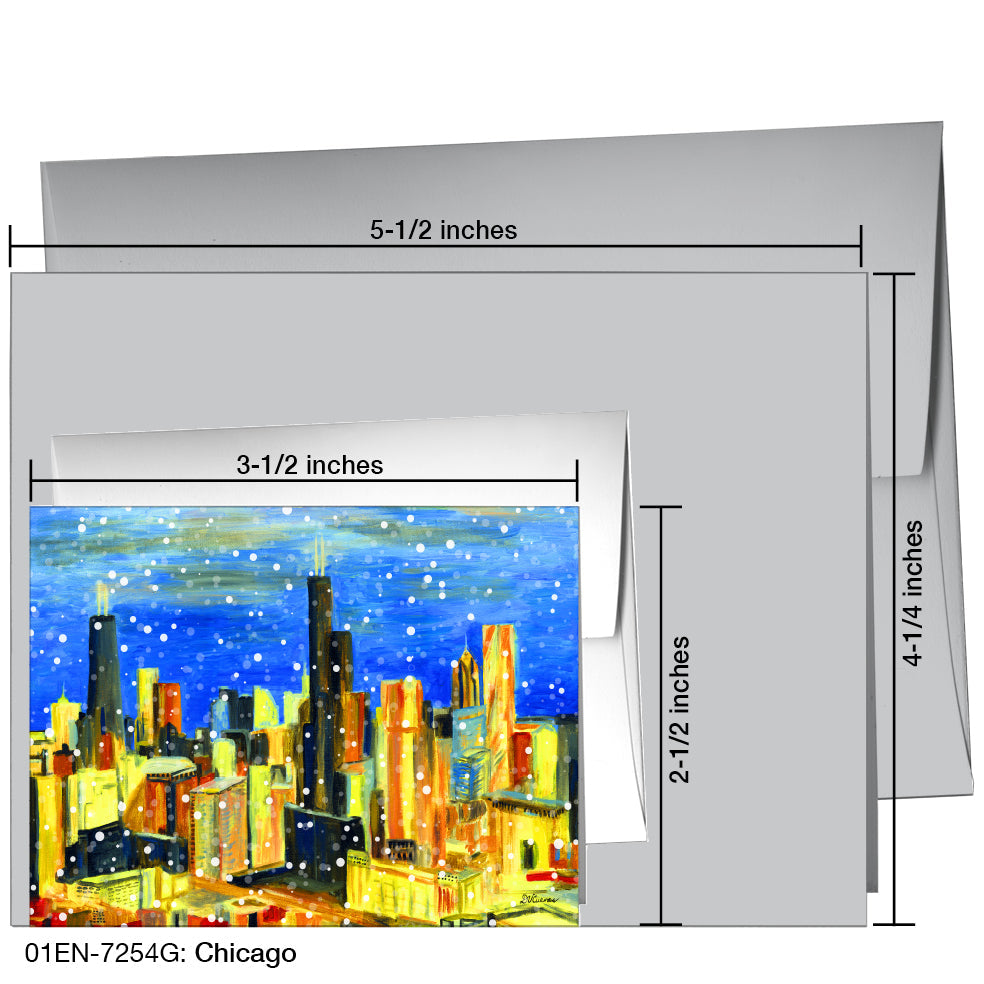 Chicago, Greeting Card (7254G), Enclosure, printedcanvas.com