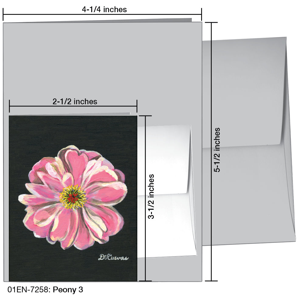 Peony 3, Greeting Card (7258), Enclosure, printedcanvas.com