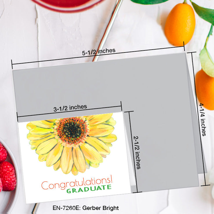 Gerber Bright, Greeting Card (7260E), Enclosure, www.printedcanvas.com