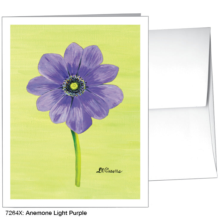 Anemone Light Purple, Greeting Card (7264X)