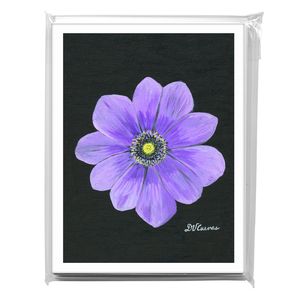 Anemone Light Purple, Greeting Card (7264A), A2 8-Pack, printedcanvas.com