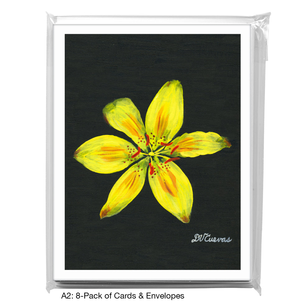 Asiatic Lily, Greeting Card (7265A), A2 Card 8-Pack, www.printedcanvas.com