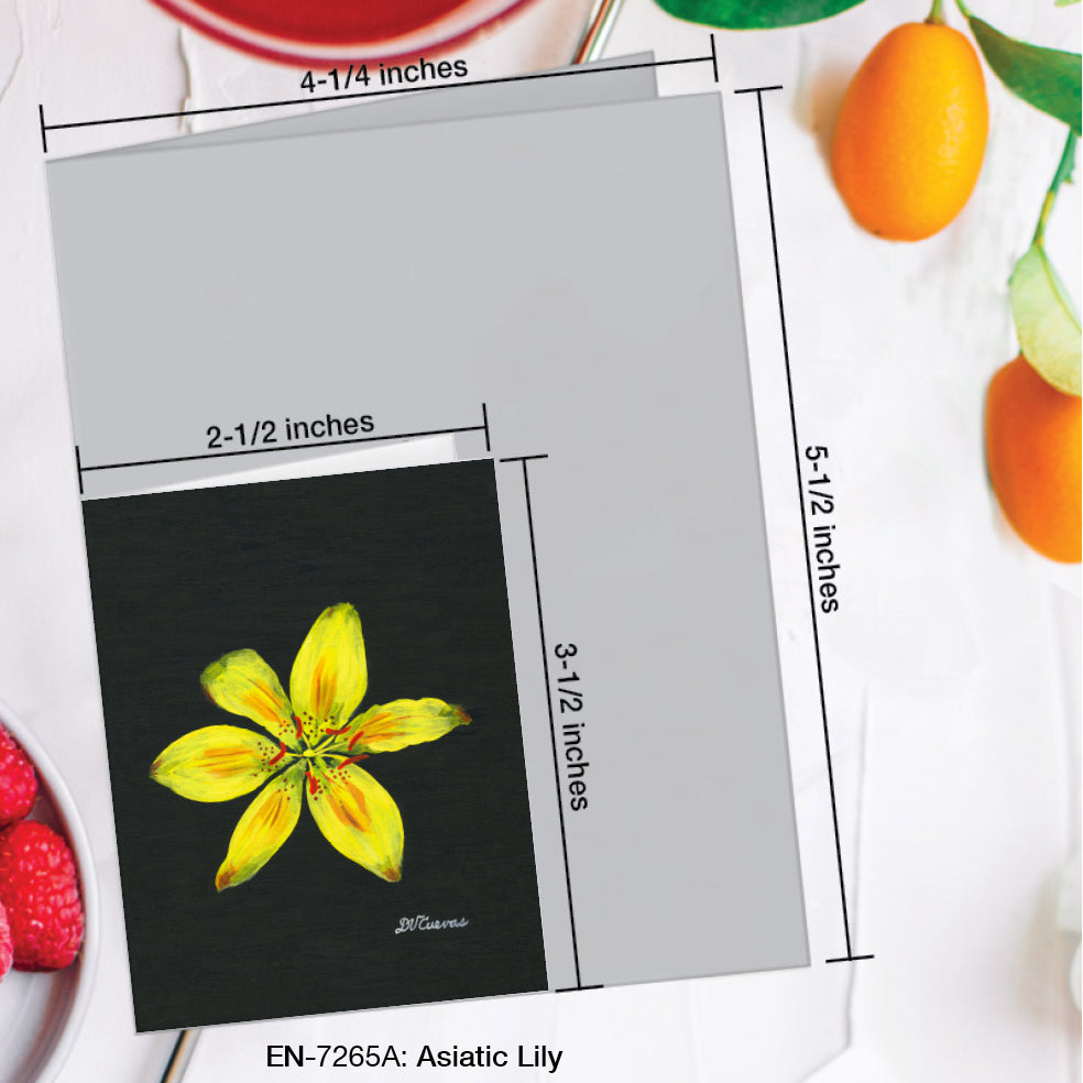 Asiatic Lily, Greeting Card (#7265A)