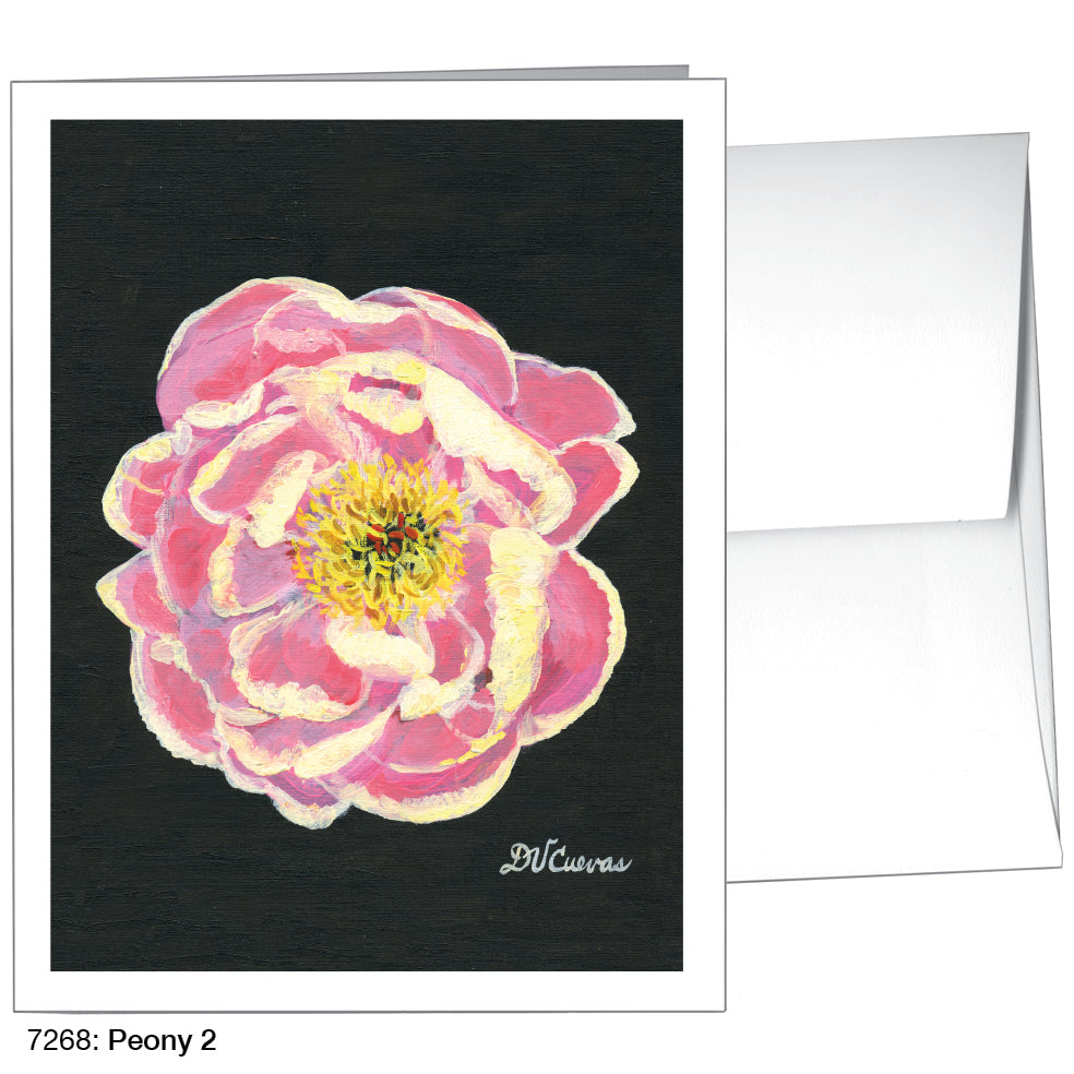 Peony 2, Greeting Card (7268), A2, printedcanvas.com