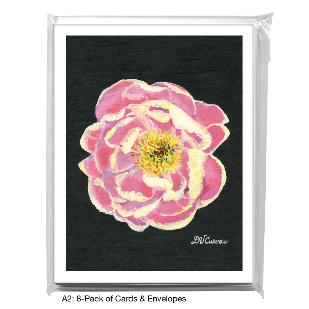 Peony 3, Greeting Card (7258), A2 8-Pack, printedcanvas.com