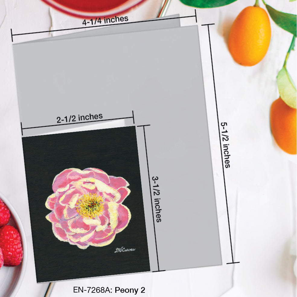 Peony 2, Greeting Card (#7268A)