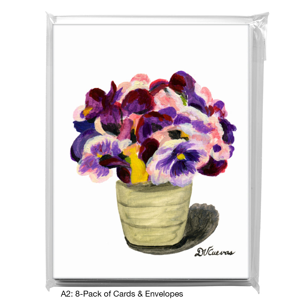 Bouquet of Violets, Greeting Card (7272), A2 8-Pack, printedcanvas.com