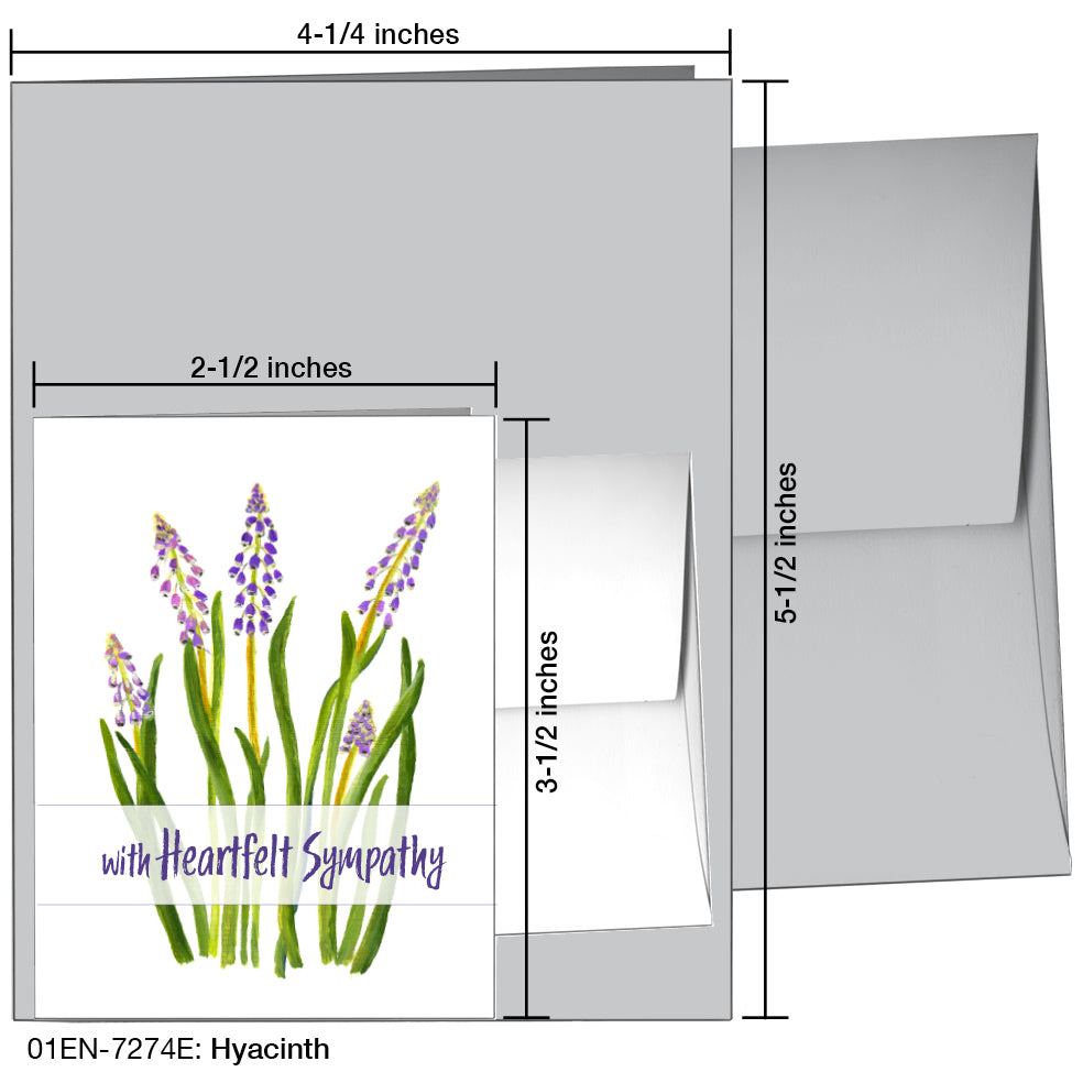 Hyacinth, Greeting Card (7274E)