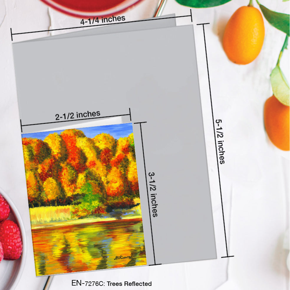 Trees Reflected, Greeting Card (#7276C)