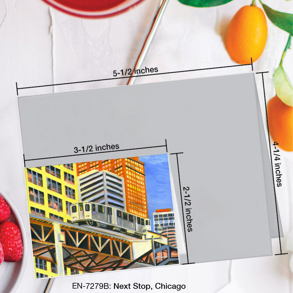 Next Stop, Chicago, Greeting Card (#7279B)
