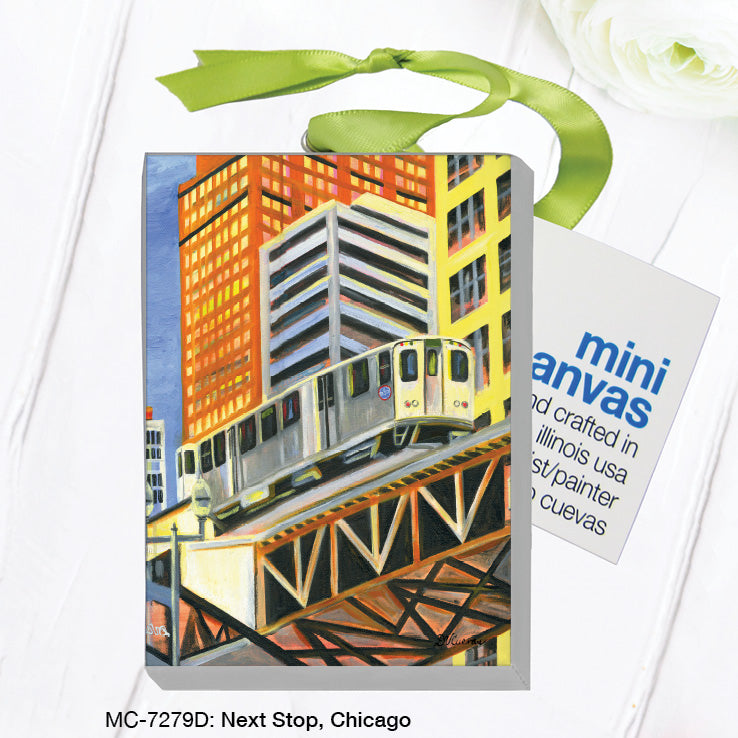 Next Stop, Chicago, Mini Canvas (MC-7279D), Front, printedcanvas.com