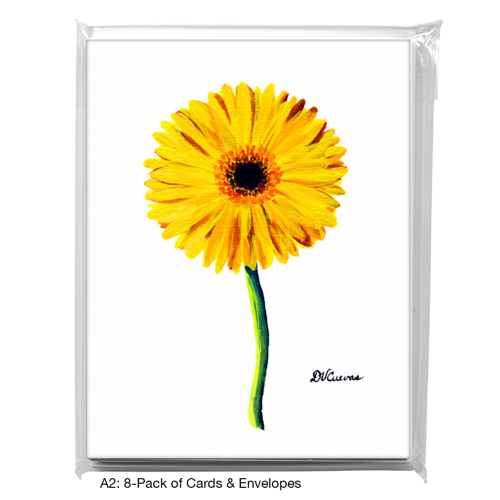 Gerber Yellow Single, Greeting Card (7289), A2 8-Pack, printedcanvas.com