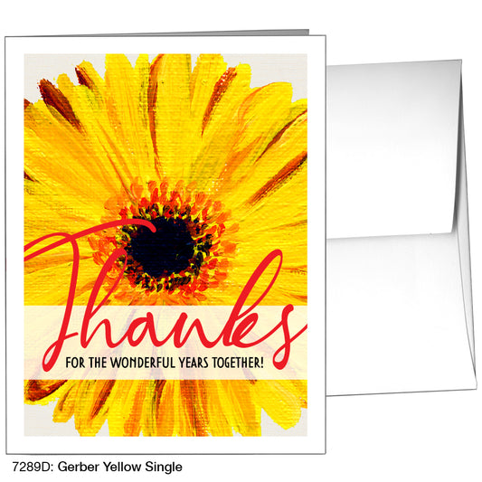 Gerber Yellow Single, Greeting Card (7289D)