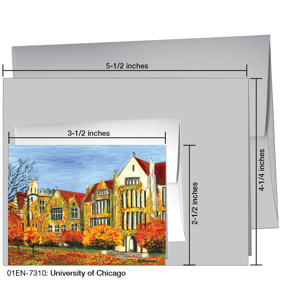 University of Chicago, Greeting Card (7310A), Enclosure, www.printedcanvas.com
