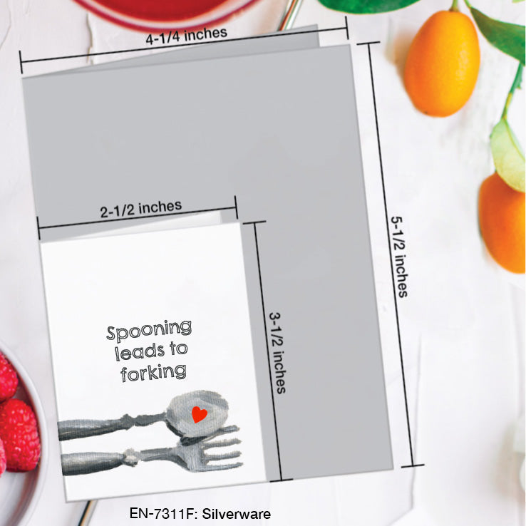 Silverware, Greeting Card (#7311F), Enclosure, www.printedcanvas.com