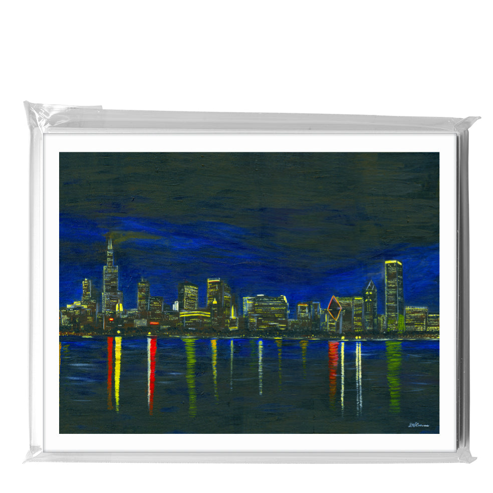 Chicago Lights, Greeting Card (7315), A2 8-Pack, printedcanvas.com