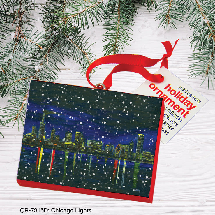 Chicago Lights, Ornament (OR-7315D), Front, printedcanvas.com