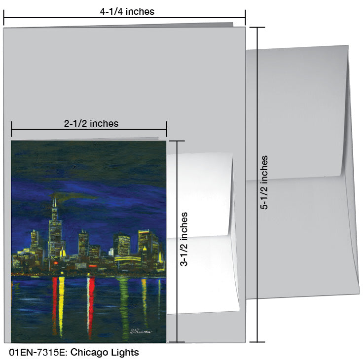 Chicago Lights, Greeting Card (7315E)