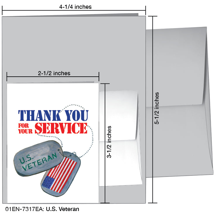 U.S. Veteran, Greeting Card (#7317EA)
