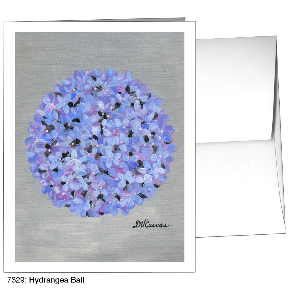 Hydrangea Ball, Greeting Card (7329), A2, printedcanvas.com