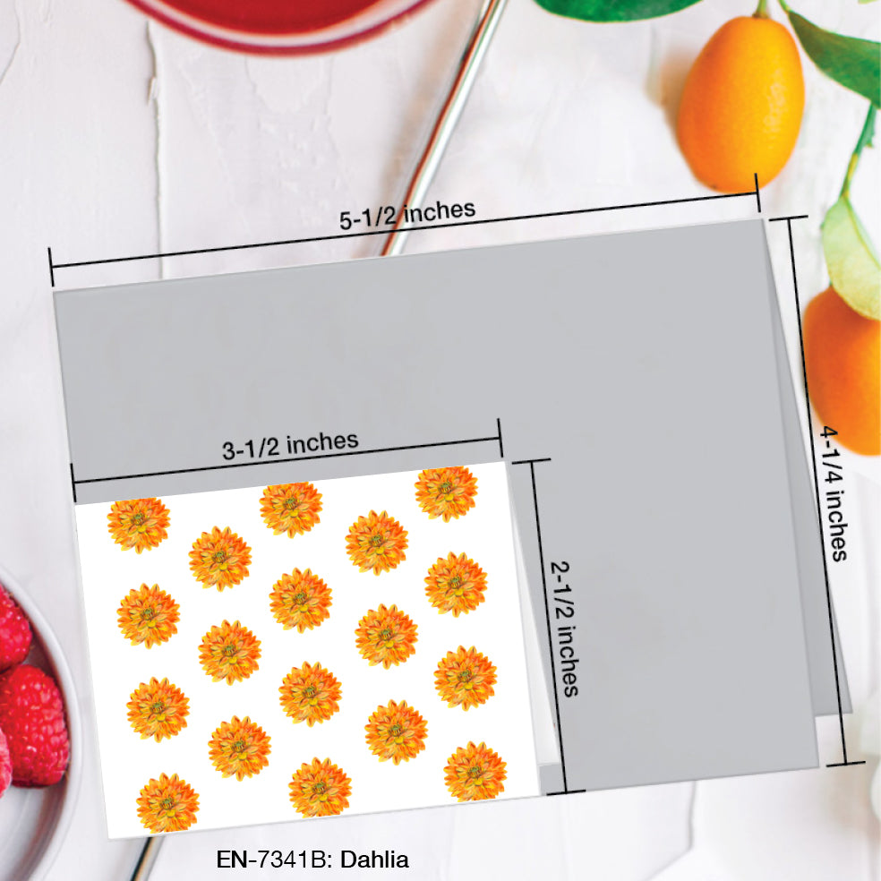 Dahlia, Greeting Card (#7341B)
