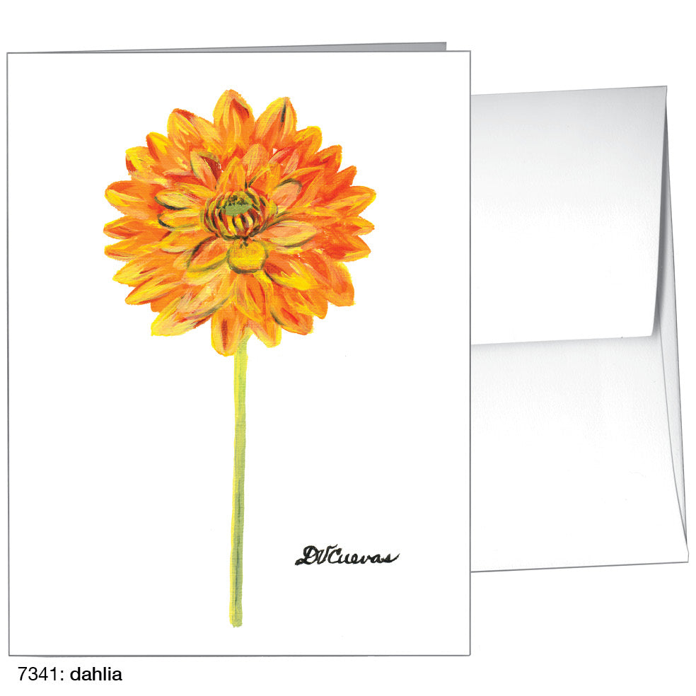 Dahlia, Greeting Card (7341), A2, printedcanvas.com