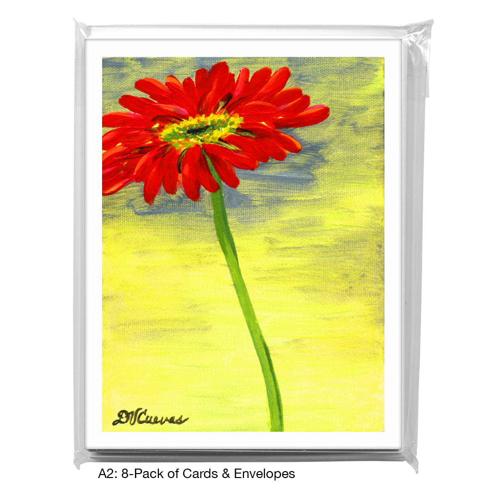 Gerber Bright Red, Greeting Card (7346C), A2 8-Pack, printedcanvas.com