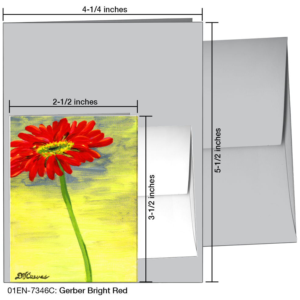 Gerber Bright Red, Greeting Card (7346C), Enclosure, printedcanvas.com