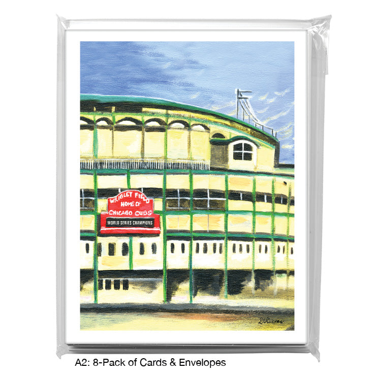 Cubs, Chicago, Greeting Card (7359C), A2 Card 8-Pack, www.printedcanvas.com