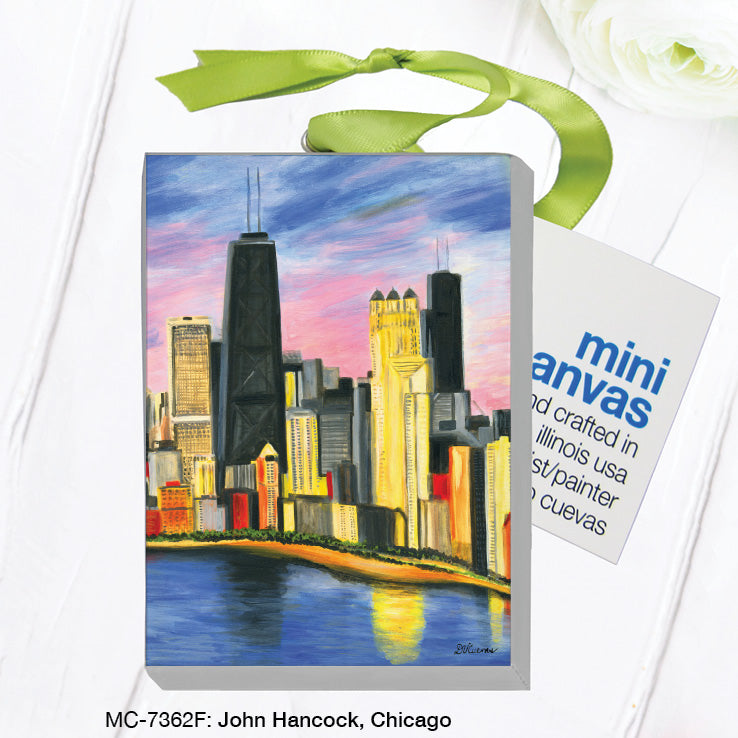 John Hancock, Chicago, Mini Canvas (MC-7362F), Front, printedcanvas.com
