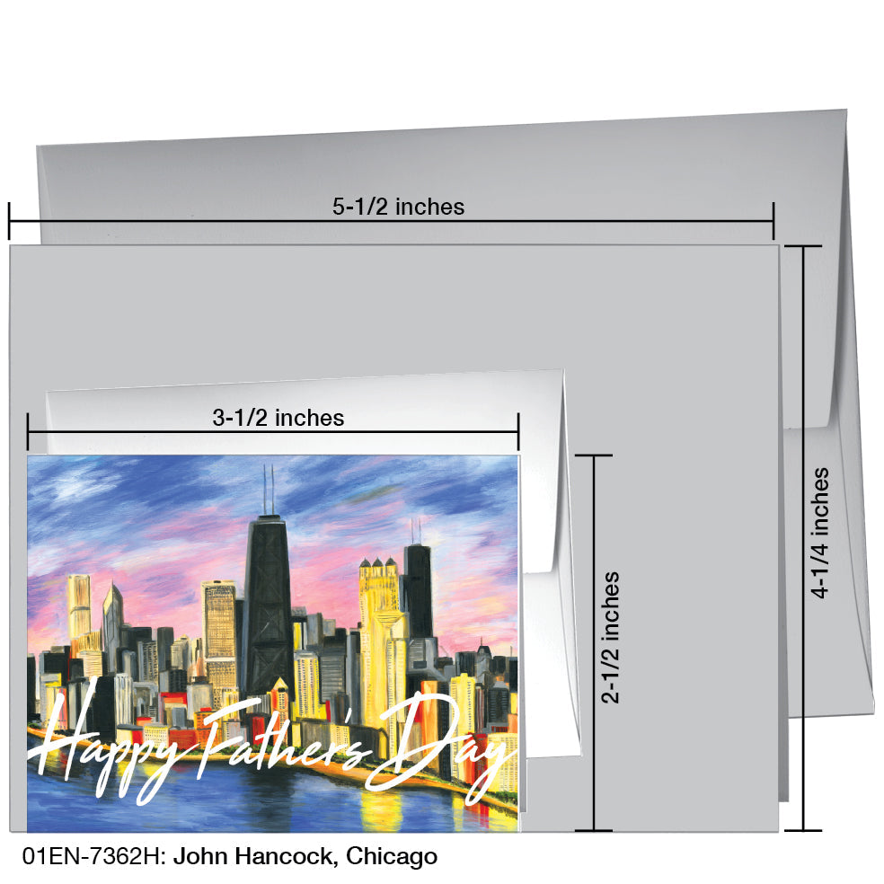John Hancock, Chicago, Greeting Card (7362H), Enclosure, printedcanvas.com