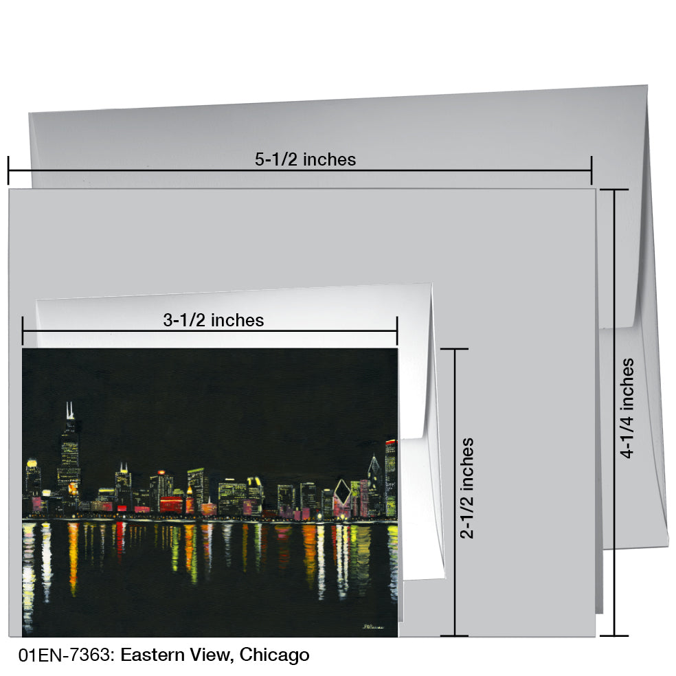 Eastern View, Chicago, Greeting Card (7363A), Enclosure Card, www.printedcanvas.com