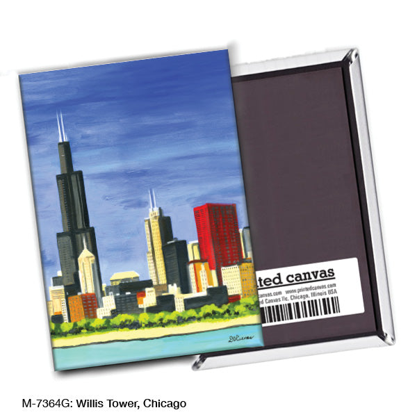 Willis Tower, Chicago, Magnet (M-7364G), blank, printedcanvas.com
