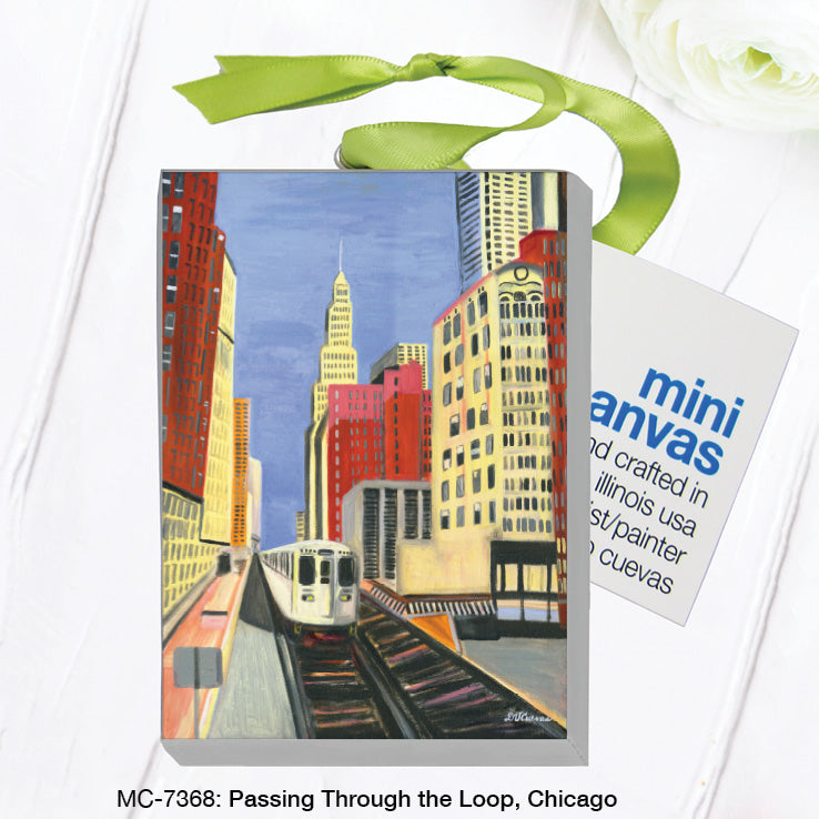 Passing Through The Loop, Chicago, Mini Canvas (MC-7368), Front, printedcanvas.com