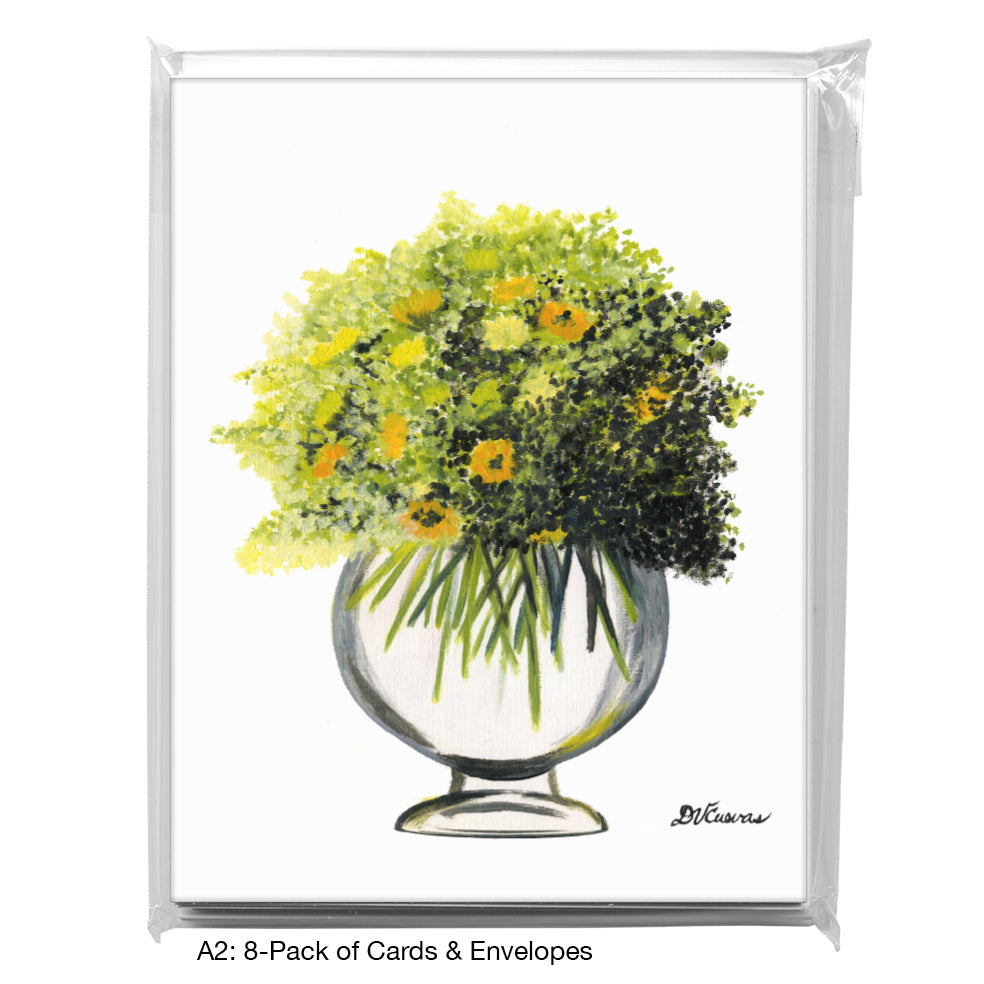 Glass Fishbowl, Greeting Card (7374A), A2 Card 8-Pack, www.printedcanvas.com
