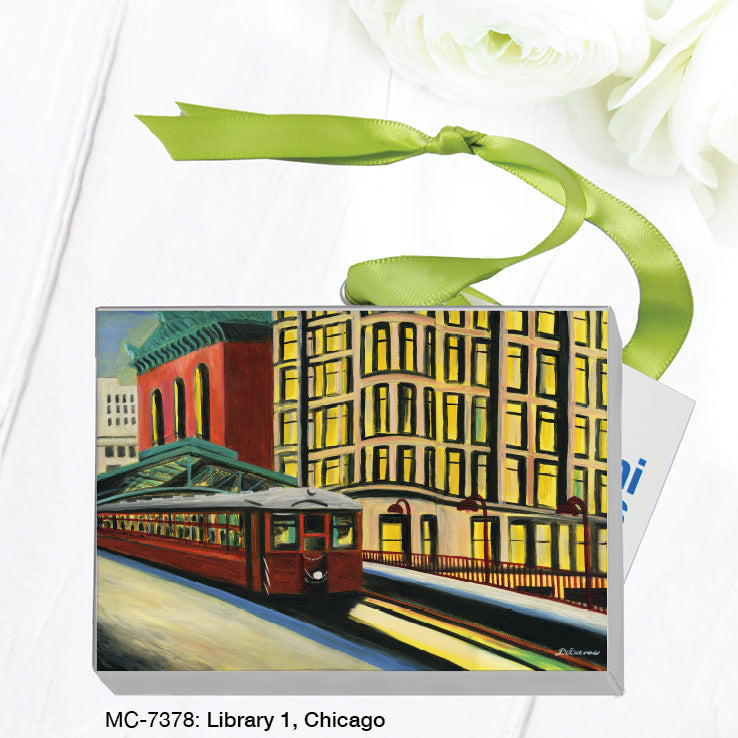 Library 1, Chicago, Mini Canvas (MC-7378), Front, printedcanvas.com