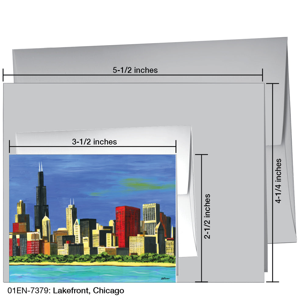 Lakefront, Chicago, Greeting Card (7379), Enclosure, printedcanvas.com