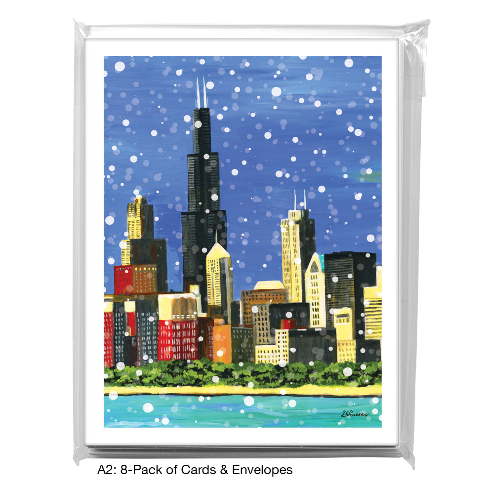 Lakefront, Chicago, Greeting Card (7379H), A2 8-Pack, printedcanvas.com
