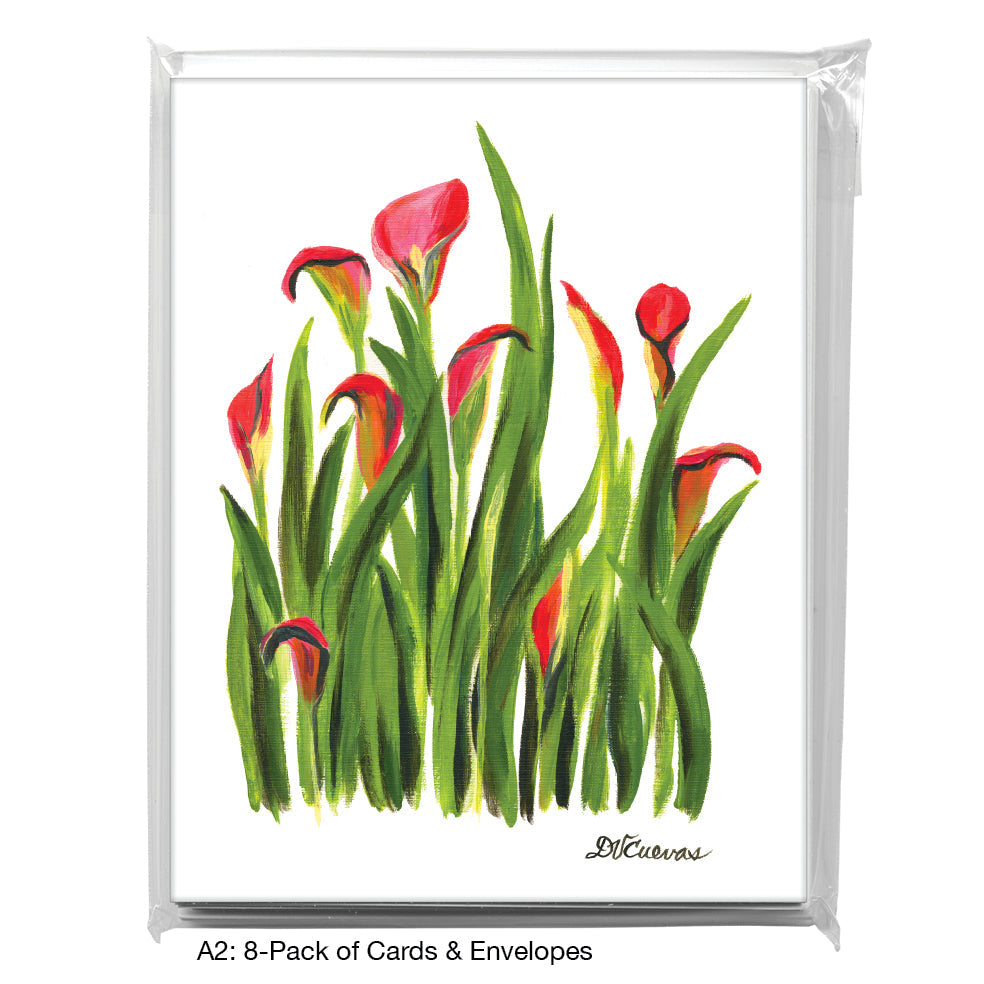 Tender Perennials, Greeting Card (7405A), A2 Card 8-Pack, www.printedcanvas.com