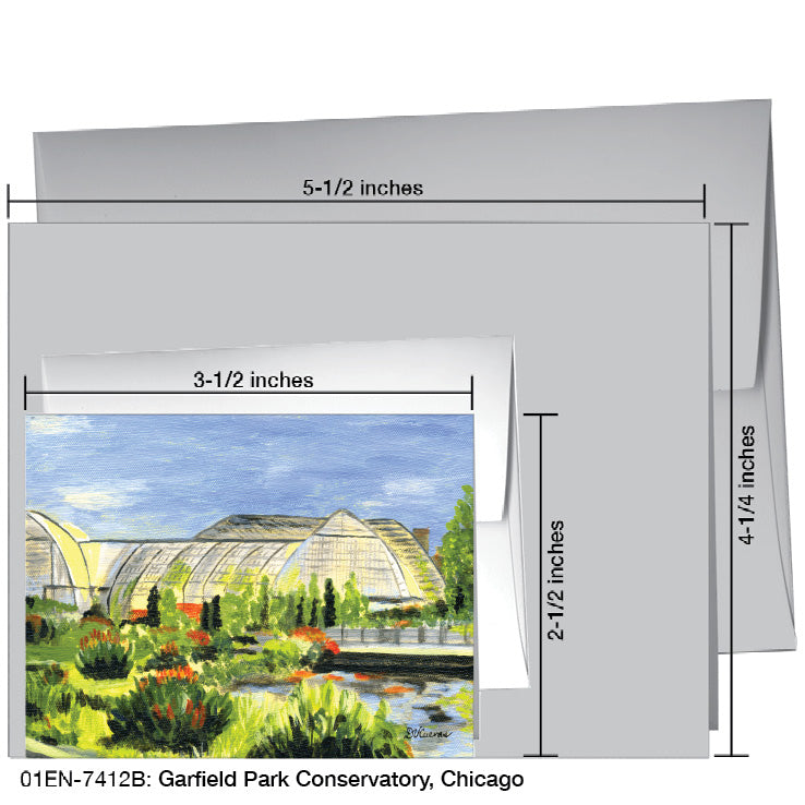 Garfield Park Conservatory, Chicago, Greeting Card (7412B)