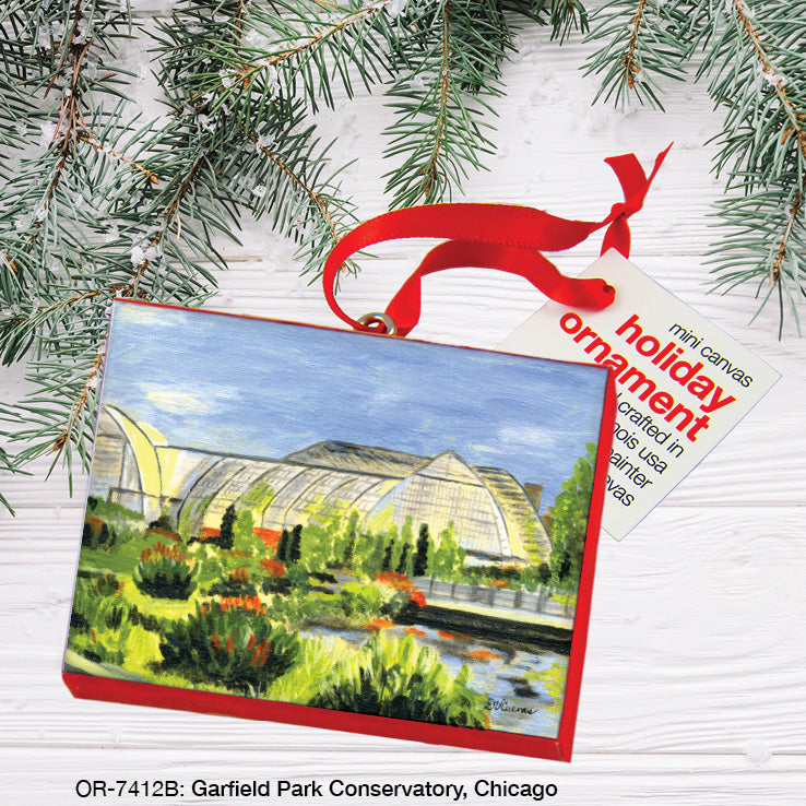 Garfield Park Conservatory, Chicago, Ornament (OR-7412B), Ornament Front, www.printedcanvas.com
