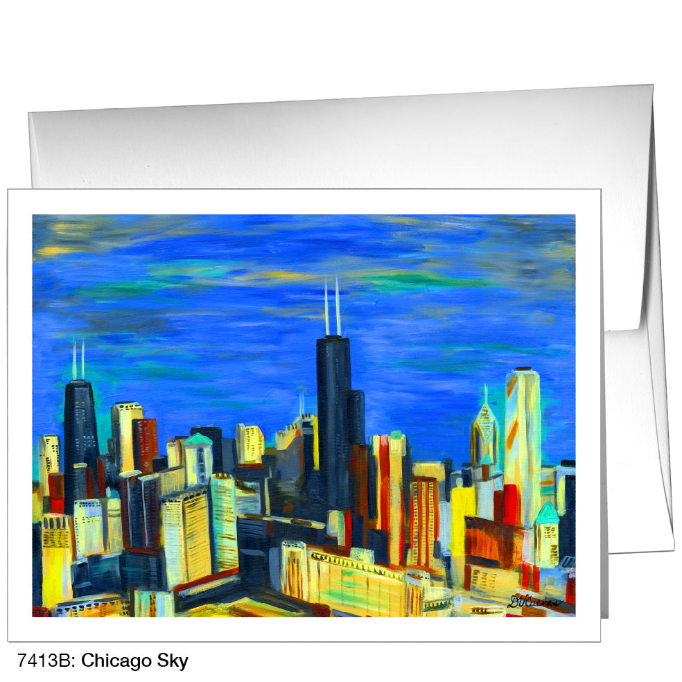 Chicago Sky, Greeting Card (7413B), A2, printedcanvas.com